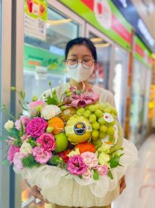 Giỏ hoa trái cây 0558