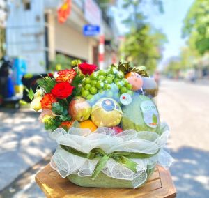 Giỏ hoa trái cây 0547