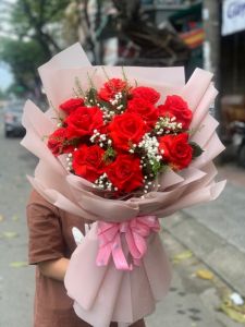 hoa bó tặng valentine's