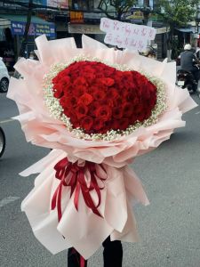 hoa bó tặng valentine's