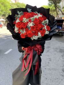 hoa bó tặng valentine's