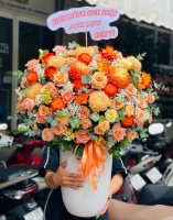 lẳng hoa chúc mừng
