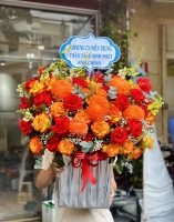 lẳng hoa chúc mừng