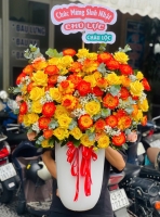 lẳng hoa chúc mừng